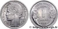 FRANKREICH 1 franc Morlon, légère VIERTE FRANZOSISCHE REPUBLIK Beaumont-Le-Roger 1947 (23mm, 1,29g, 6h) -