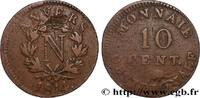 FRANKREICH 10 cent. Anvers à l’N, frappe de l’atelier de Wols GESCHICHTE FRANKREICHS Anvers 1814 (34mm, 20,68g, 6h) -