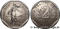 FRANKREICH 2 francs Semeuse, nickel FUNFTE FRANZOSISCHE REPUBLIK Pessac 1990 (26,5mm, 7,50g, 6h) -