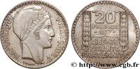 FRANKREICH 20 francs Turin DRITTE FRANZOSISCHE REPUBLIK 1937 (35mm, 20,00g, 6h) -