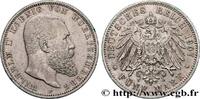 ALLEMAGNE - ROYAUME DE WURTTEMBERG - GUILLAUME II 5 Mark ALLEMAGNE - ROYAUME DE WURTTEMBERG - GUILLAUME II Stuttgart 1907 (38mm, 27,77g, h) -