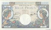 FRANKREICH 1000 Francs COMMERCE ET INDUSTRIE FRANKREICH 1000 Francs COMMERCE ET INDUSTRIE 1944 fST -