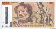 FRANKREICH 100 Francs DELACROIX imprimé en continu FRANKREICH 100 Francs DELACROIX imprimé en continu 1990 ST -