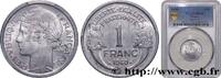 FRANKREICH 1 franc Morlon, légère VIERTE FRANZOSISCHE REPUBLIK 1949 (23mm, 1,3g, 6h) -