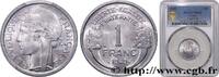 FRANKREICH 1 franc Morlon, légère VIERTE FRANZOSISCHE REPUBLIK 1949 (23mm, 1,3g, 6h) -
