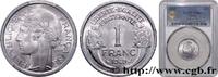 FRANKREICH 1 franc Morlon, légère VIERTE FRANZOSISCHE REPUBLIK 1949 (23mm, 1,3g, 6h) -