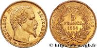 FRANKREICH 5 francs or Napoléon III, tête nue, petit module, ZWEITES KAISERREICH Paris 1854 (14mm, 1,62g, 6h) -