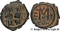 THE EMPIRE FROM ANASTASIUS TO MAURICE TIBERIUS (49 Follis JUSTINUS II und SOPHIE Constantinople 574-575 (31mm, 12,79g, 7h) -
