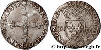 FRANKREICH Quart d'écu, croix de face HENRY III Bayonne 1585 (28,5mm, 9,49g, 10h) -