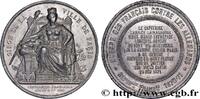 FRANKREICH Médaille, Siège de la ville de Paris GUERRE DE 1870-1871 1871 (68,5mm, 173,44g, 12h) -
