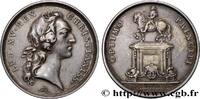 FRANKREICH Médaille, Érection d’une statue équestre de Louis LOUIS XV DIT LE BIEN AIMÉ 1743 (41mm, 34,80g, 12h) -
