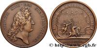 FRANKREICH Médaille, Le port de Rochefort, refrappe LOUIS XIV LE GRAND OU LE ROI SOLEIL (1666) (40,5mm, 40,10g, 12h) -