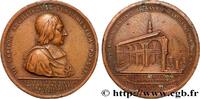 FRANKREICH Médaille, Construction de l’église de l’île Saint- ÉGLISES ET CATHÉDRALES 1702 (58,5mm, 73,24g, 12h) -