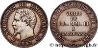 FRANKREICH Module cinq centimes argent, visite impériale à Li ZWEITES KAISERREICH Lille 1853 (25mm, 5,99g, 12h) -