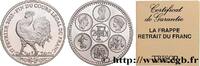 FRANKREICH Médaille sur la Fin du cours légal du Franc - Retr FUNFTE FRANZOSISCHE REPUBLIK Trésor du Patrimoine 2001 (38mm, 25g, 12h) -