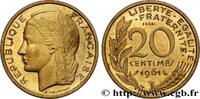 FRANKREICH Essai du concours de 20 centimes par Dieudonné FUNFTE FRANZOSISCHE REPUBLIK Paris 1961 (23,5mm, 4g, 6h) -