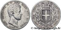 ITALIEN - KÖNIGREICH SARDINIEN - KARL ALBERT 5 Lire ITALIEN - KÖNIGREICH SARDINIEN - KARL ALBERT Gênes 1833 (37mm, 24,69g, 6h) -