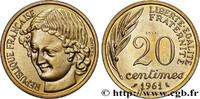 FRANKREICH Essai du concours de 20 centimes par Baron FUNFTE FRANZOSISCHE REPUBLIK Paris 1961 (23,5mm, 4g, 6h) -