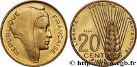 FRANKREICH Essai du concours de 20 centimes par Coeffin FUNFTE FRANZOSISCHE REPUBLIK Paris 1961 (23,5mm, 4g, 6h) -
