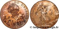 FRANKREICH Essai de 10 francs Conquête de l’Espace, tranche B FUNFTE FRANZOSISCHE REPUBLIK Pessac 1983 (26mm, 10,00g, 6h) -