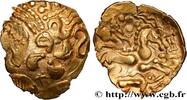 FRANKREICH Hémistatère au loup, joue tatouée GALLIEN - AULERCI EBUROVICES (Region die Évreux) Évreux (27) c. 60-50 AC. (20mm, 3,29g, 6h) -