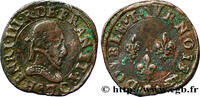 FRANKREICH Double tournois, type de Troyes HENRY III Troyes n.d. (21,5mm, 3,30g, 12h) -