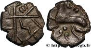 FRANKREICH Drachme aux lignes entremelées, au cheval et à la GALLIEN - MITTLEWEST, UNBEKANNT IIe - Ier siècles avant J.-C. (15mm, 1,97g, h) -