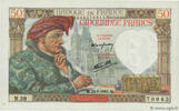 FRANKREICH 50 Francs JACQUES CŒUR FRANKREICH 50 Francs JACQUES CŒUR 1941 VZ+ -