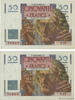 FRANKREICH 50 Francs LE VERRIER Consécutifs FRANKREICH 50 Francs LE VERRIER Consécutifs 1947 VZ -