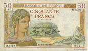 FRANKREICH 50 Francs CÉRÈS modifié FRANKREICH 50 Francs CÉRÈS modifié 1937 S -