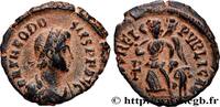 THE END OF EMPIRE(363 AD to 476 AD) Nummus, (PBQ, Æ 4) THEODOSIUS I Atelier indéterminé 388-392 (13,5mm, 1,17g, 11h) -
