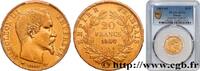 FRANKREICH 20 francs or Napoléon III, tête nue ZWEITES KAISERREICH Strasbourg 1860 (21mm, 6,45161 g, 6h) -