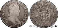 FRANKREICH Demi-écu, portrait à la mèche longue LOUIS XIV THE SUN KING Saint-Lô 1649 (31,5mm, 13,35g, 6h) -