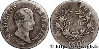 FRANKREICH Quart (de franc) Napoléon Empereur, Calendrier gré GESCHICHTE FRANKREICHS Turin 1807 (15mm, 1,14g, 6h) -