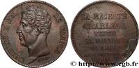 FRANKREICH Monnaie de visite, module de 5 francs, pour la vis KARL X Lille 1827 (37mm, 20,90g, 12h) -