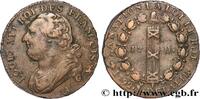 FRANKREICH 12 deniers dit au faisceau, type FRANÇOIS LOUIS XVI Paris 1792 (28mm, 11,71g, 6h) -