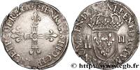 FRANKREICH Quart d'écu, croix de face HENRY III Rennes n.d. (29,5mm, 9,55g, 6h) -