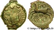 FRANKREICH Bronze au cheval et aux annelets GALLIEN - BELGICA - REMI (Region die Reims) c. 60-50 AC. (15mm, 1,81g, 6h) -
