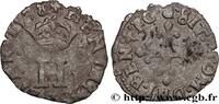 FRANKREICH Liard à l'H couronnée HENRY III Dijon 1578 (15mm, 0,80g, 6h) -