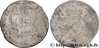 FRANKREICH Dixième d'écu aux branches d’olivier, tête ceinte LOUIS XV THE WELL-BELOVED Besançon 1740 (21mm, 2,72g, 6h) -
