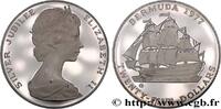 BERMUDAS 25 Dollars Jubilé d’argent BERMUDAS 1977 (49,85mm, 54,97g, 6h) -