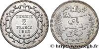 TUNESIEN - Französische Protektorate 2 Francs au nom du Bey Mohamed En-Naceur an 1330 TUNESIEN - Französische Protektorate Paris - A 1912 (27mm, 10,06g, h) -