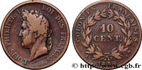 FRANZÖSISCHE KOLONIEN - Louis-Philippe, für Guadel 10 Centimes Louis-Philippe FRANZÖSISCHE KOLONIEN - Louis-Philippe, für Guadeloupe Paris 1839 (30mm, 19,48g, 6h) -