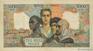 FRANKREICH 5000 Francs EMPIRE FRANÇAIS FRANKREICH 5000 Francs EMPIRE FRANÇAIS 1942 fVZ -