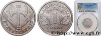 FRANKREICH 1 franc Francisque, légère ETAT FRANÇAIS Beaumont-Le-Roger 1944 (23mm, 1,3g, 6h) -