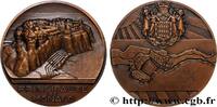 FRANKREICH Médaille, Le Rocher MONACO - PRINCIPAUTÉ DE MONACO - LOUIS II 1943 (67,5mm, 147,95g, 12h) -