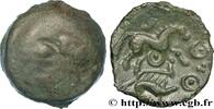 FRANKREICH Bronze au cheval et au sanglier GALLIEN - AULERCI EBUROVICES (Region die Évreux) Évreux (27) c. 60-30 AC. (16,5mm, 3,06g, 10h) -