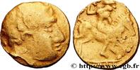 FRANKREICH Quart de statère d’or à la cavalière et à la lance REDONES (Region die Rennes) c. 200-150 AC. (12mm, 1,94g, 3h) -
