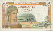 FRANKREICH 50 Francs CÉRÈS modifié FRANKREICH 50 Francs CÉRÈS modifié 1938 fVZ -