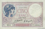 FRANKREICH 5 Francs FEMME CASQUÉE FRANKREICH 5 Francs FEMME CASQUÉE 1923 fST -